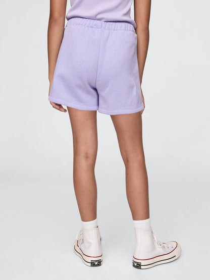 Lila Gap Logo Fransız Havlu Kumaş Pull-on Şort
