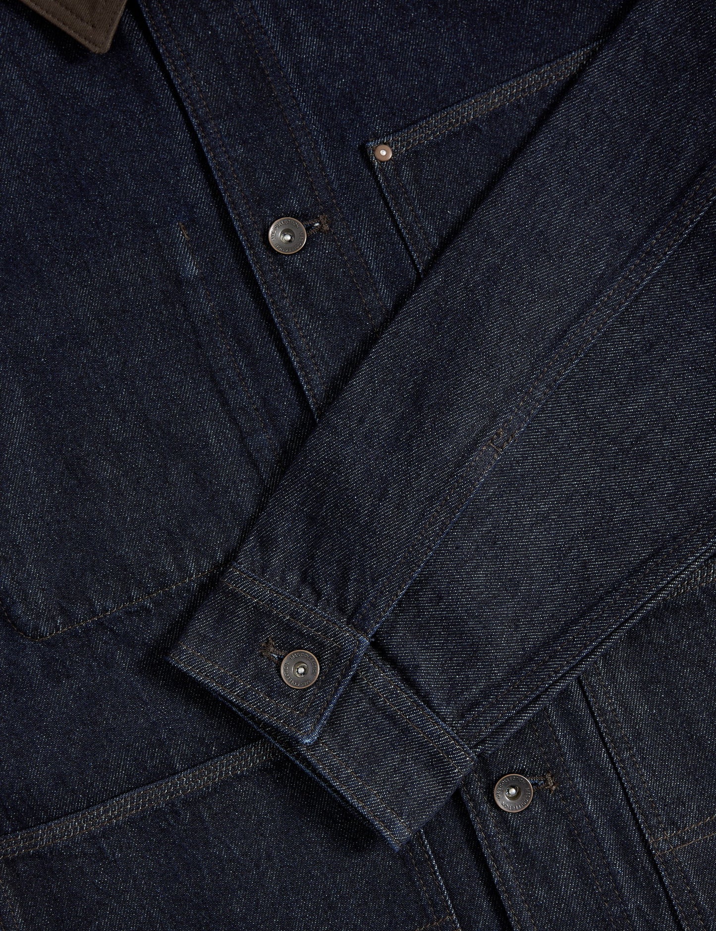 Saf Pamuklu Klasik Denim Ceket