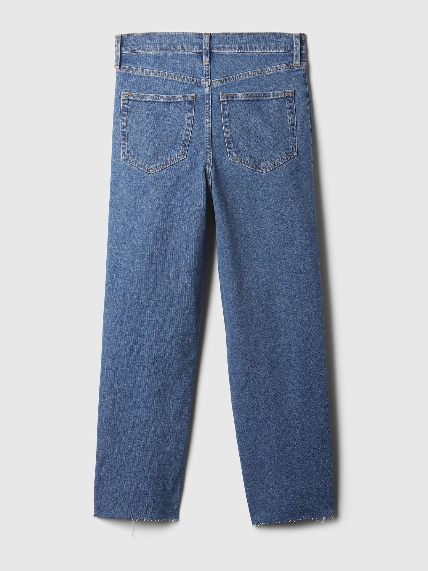 Koyu Mavi High Rise Stride Wide-leg Ankle Jean Pantolon