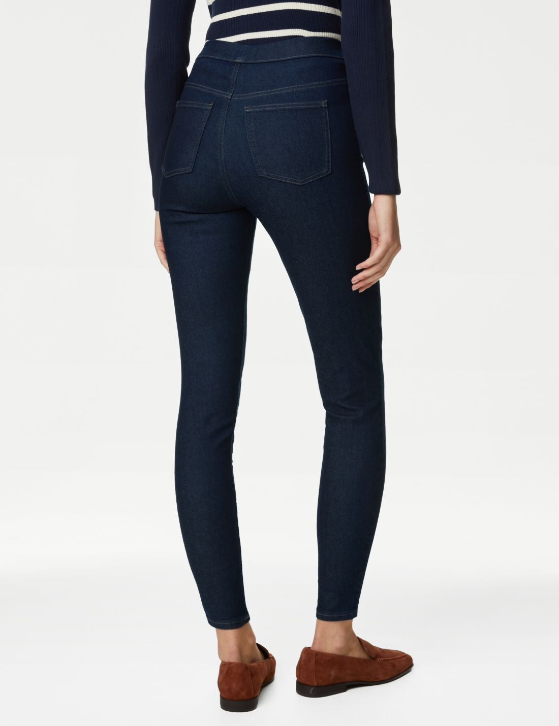 Yüksek Bel Jegging Jean Pantolon