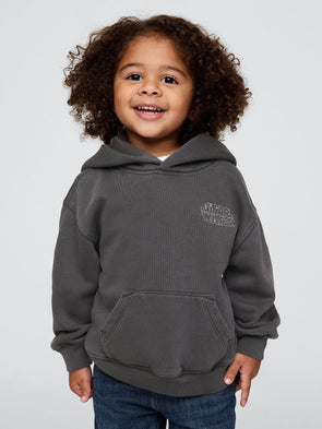 Siyah Vintage Soft Star Wars Grafikli Fleece Sweatshirt