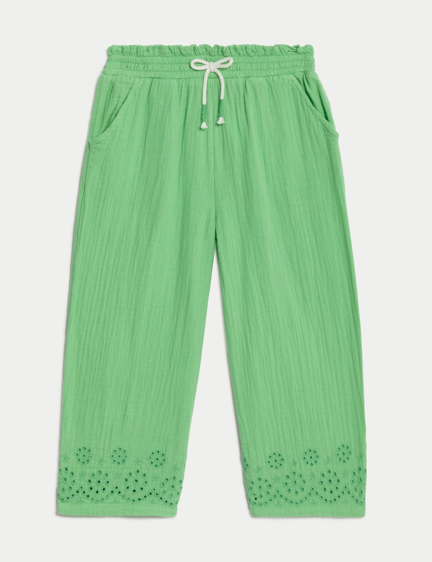 Saf Pamuklu Straight Fit Pantolon (2-7 Yaş)