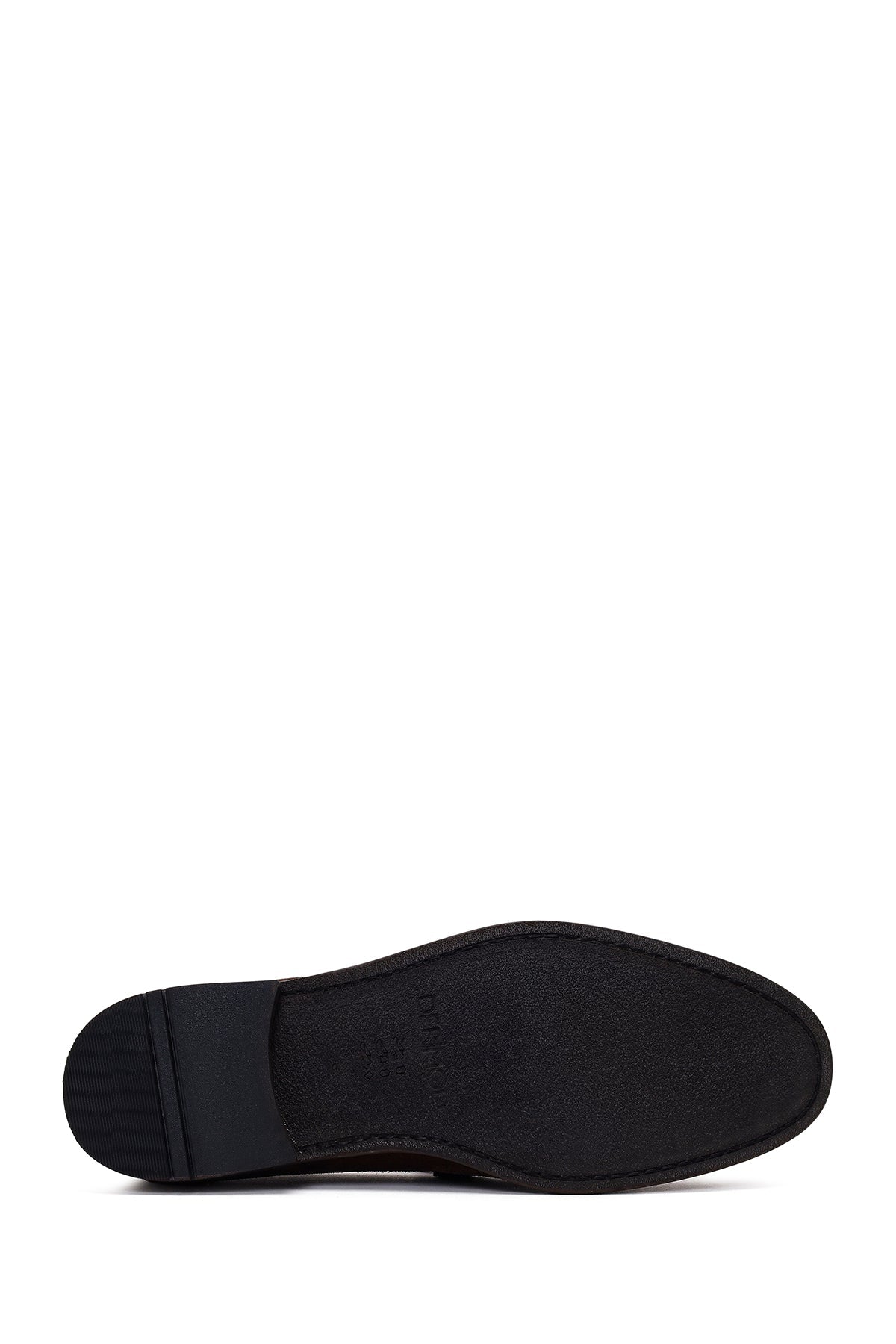 Erkek Kahverengi Püsküllü Süet Deri Casual Loafer