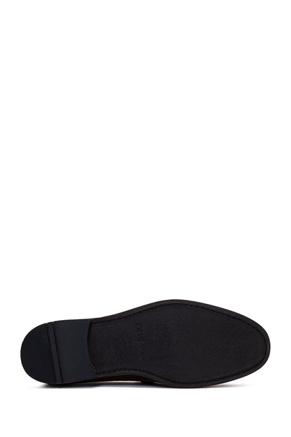 Erkek Kahverengi Püsküllü Süet Deri Casual Loafer