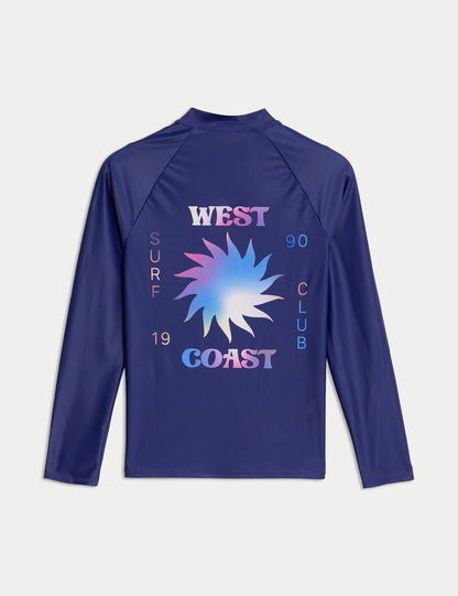 Fermuarlı Uzun Kollu T-shirt