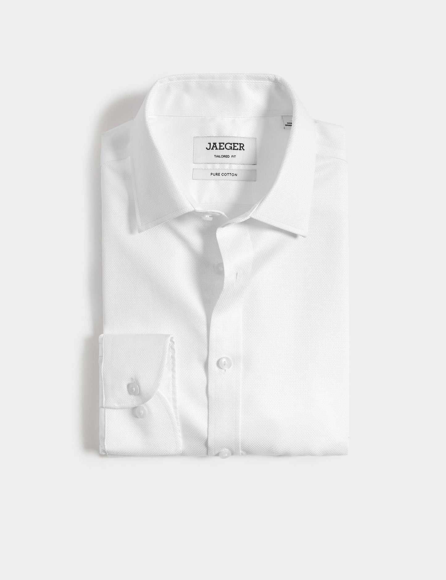 Tailored Fit Lüks Pamuklu Dokulu Gömlek