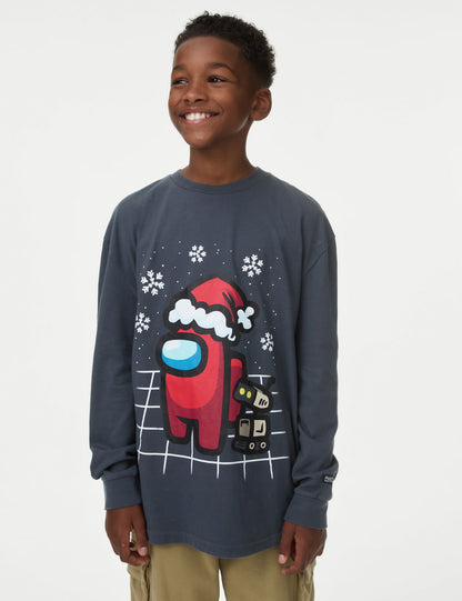 Among Us:trade_mark: Temalı Sweatshirt (6-16 Yaş)