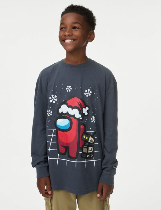 Among Us:trade_mark: Temalı Sweatshirt (6-16 Yaş)