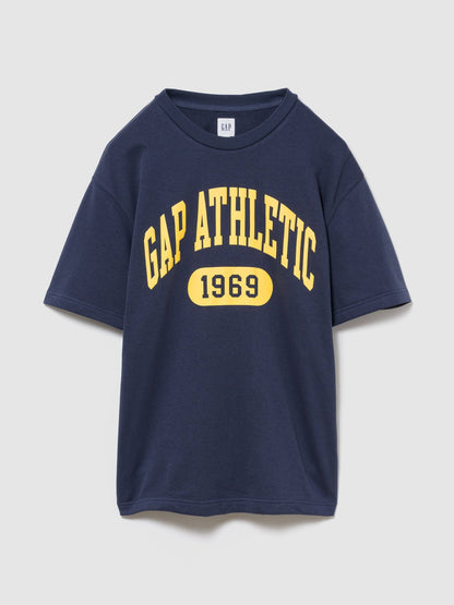 Haki Relaxed Fransız Havlu Kumaş Grafik Baskılı T-shirt