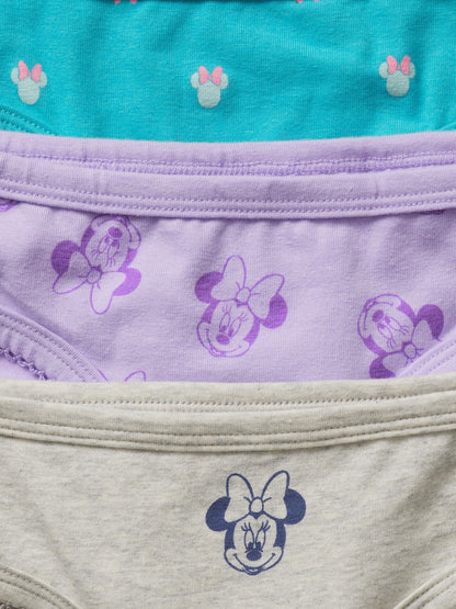 Çok Renkli 5'li Minnie Mouse Desenli Külot Seti
