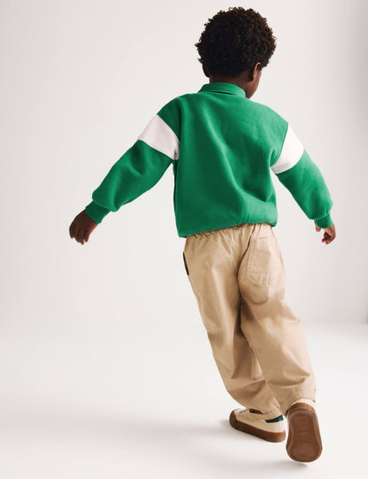 Yarım Fermuarlı Yakalı Sweatshirt