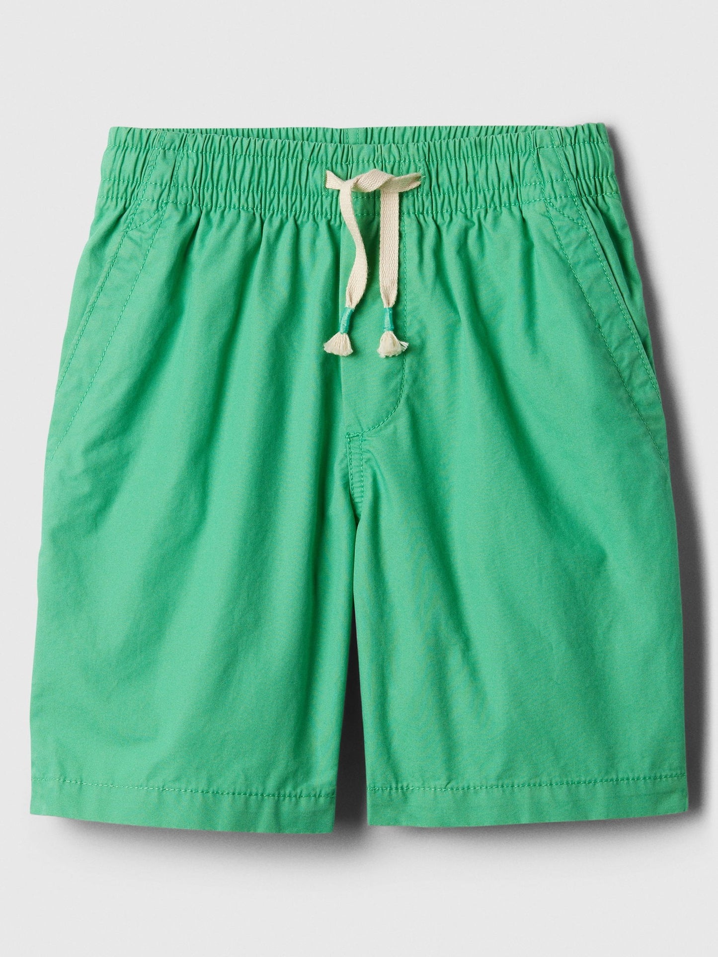 Yeşil Pull-on Poplin Washwell™ Şort