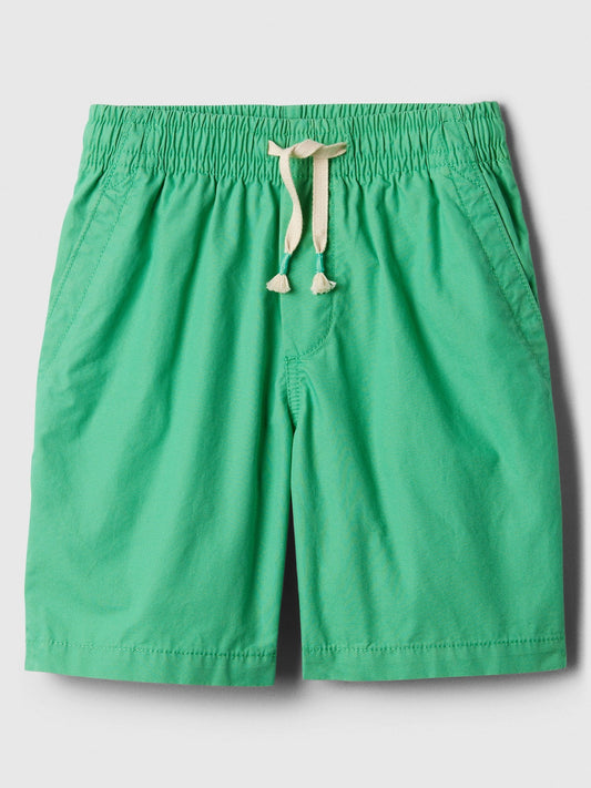 Yeşil Pull-on Poplin Washwell™ Şort