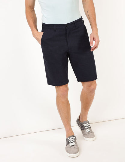Regular Fit Keten Şort