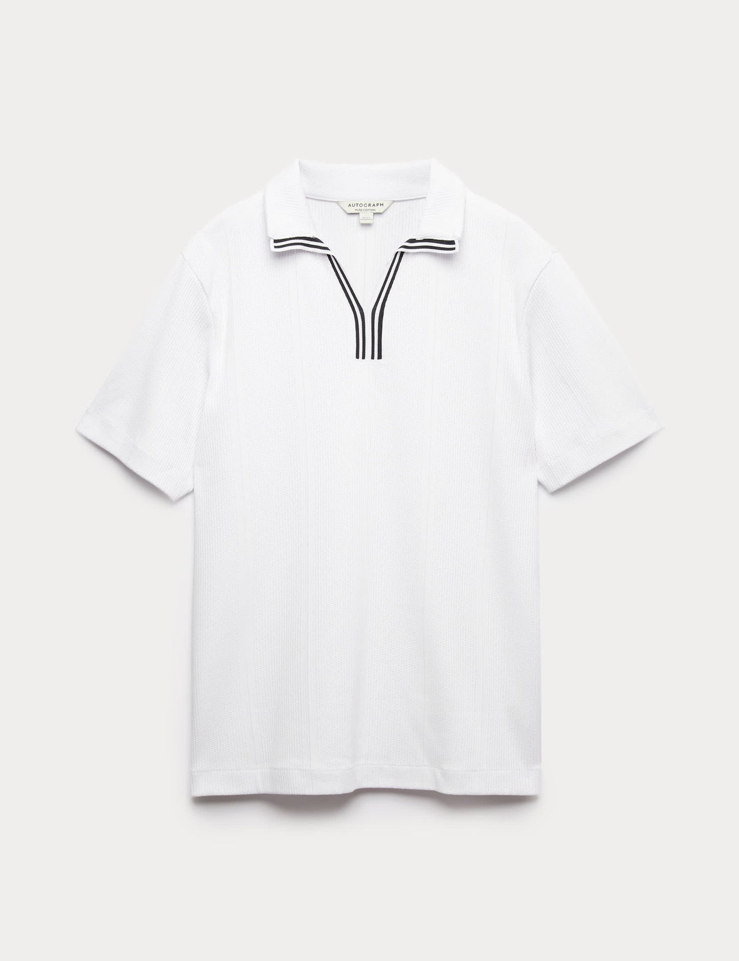 Saf Pamuk Polo T-shirt