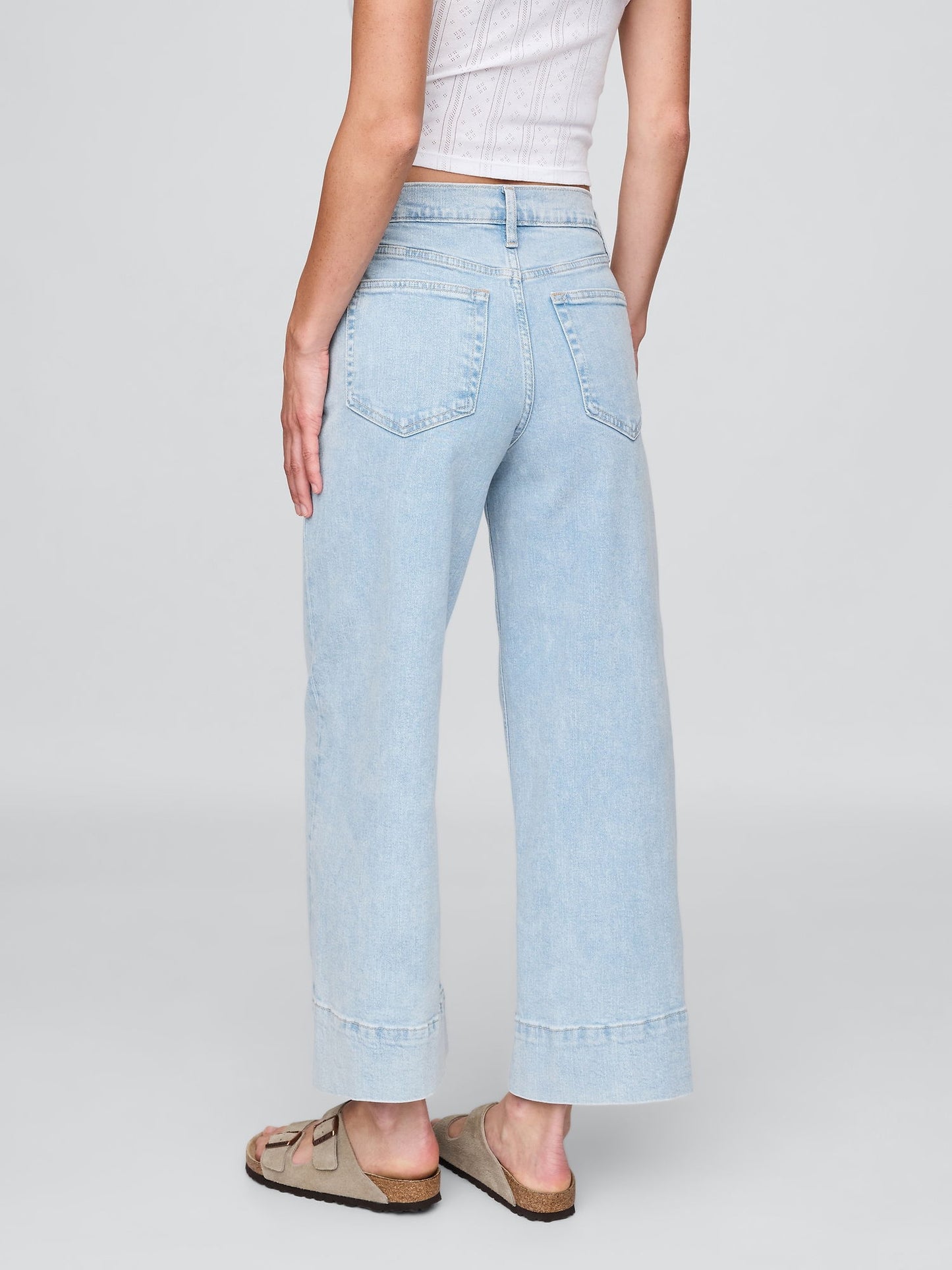 Mavi High Rise Stride Wide-leg Ankle Jean Pantolon