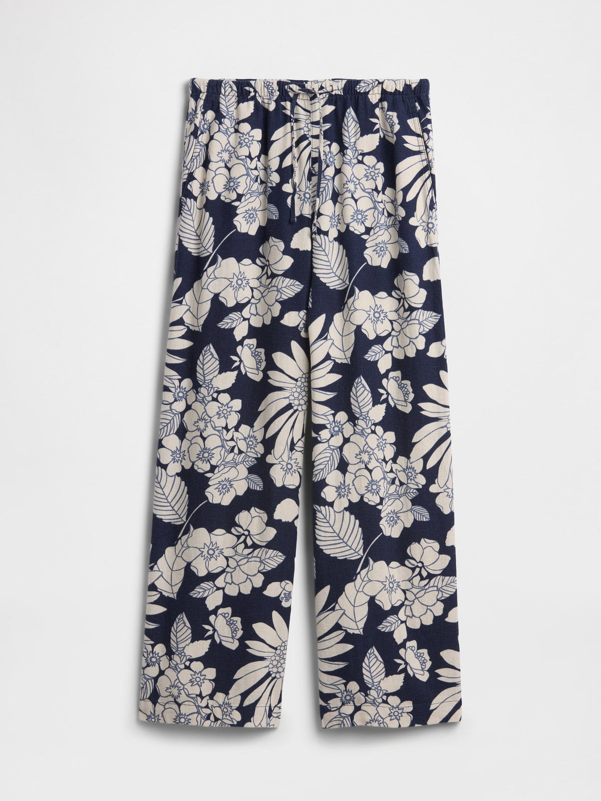 Çok Renkli Mid Rise Pull-on Wide-leg Pantolon