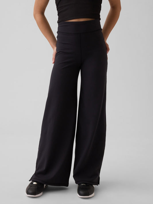 Siyah Performans Wide-leg Leggings Tayt