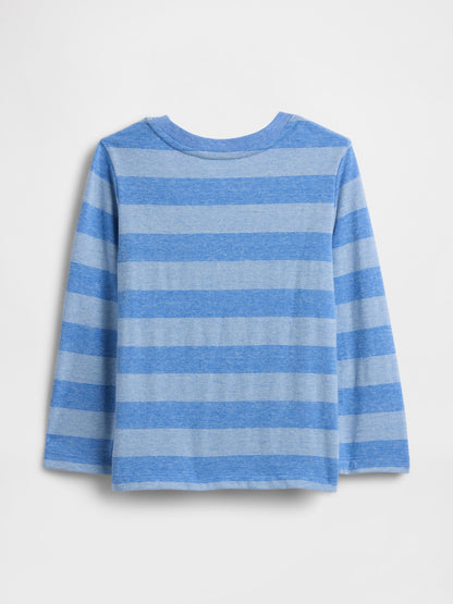 Açık Mavi Mix & Match Baskı Detaylı T-shirt