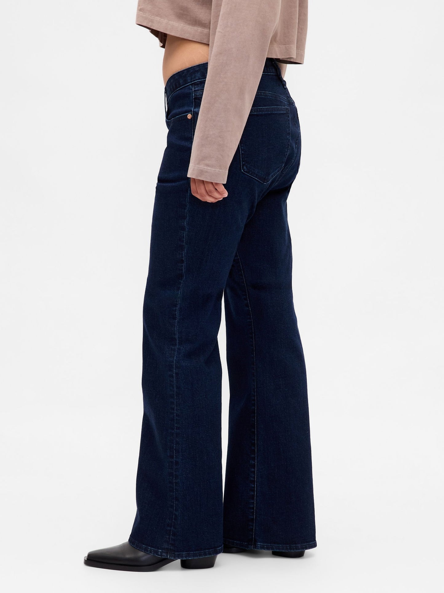 Lacivert Curvy Low Rise Long & Lean Jean Pantolon