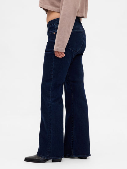 Lacivert Curvy Low Rise Long & Lean Jean Pantolon