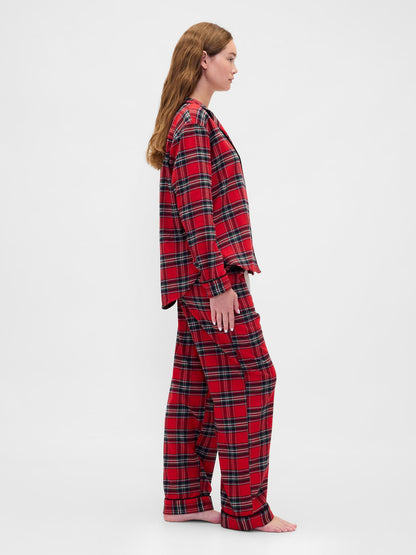 Kırmızı Softest Flannel Pijama Takımı