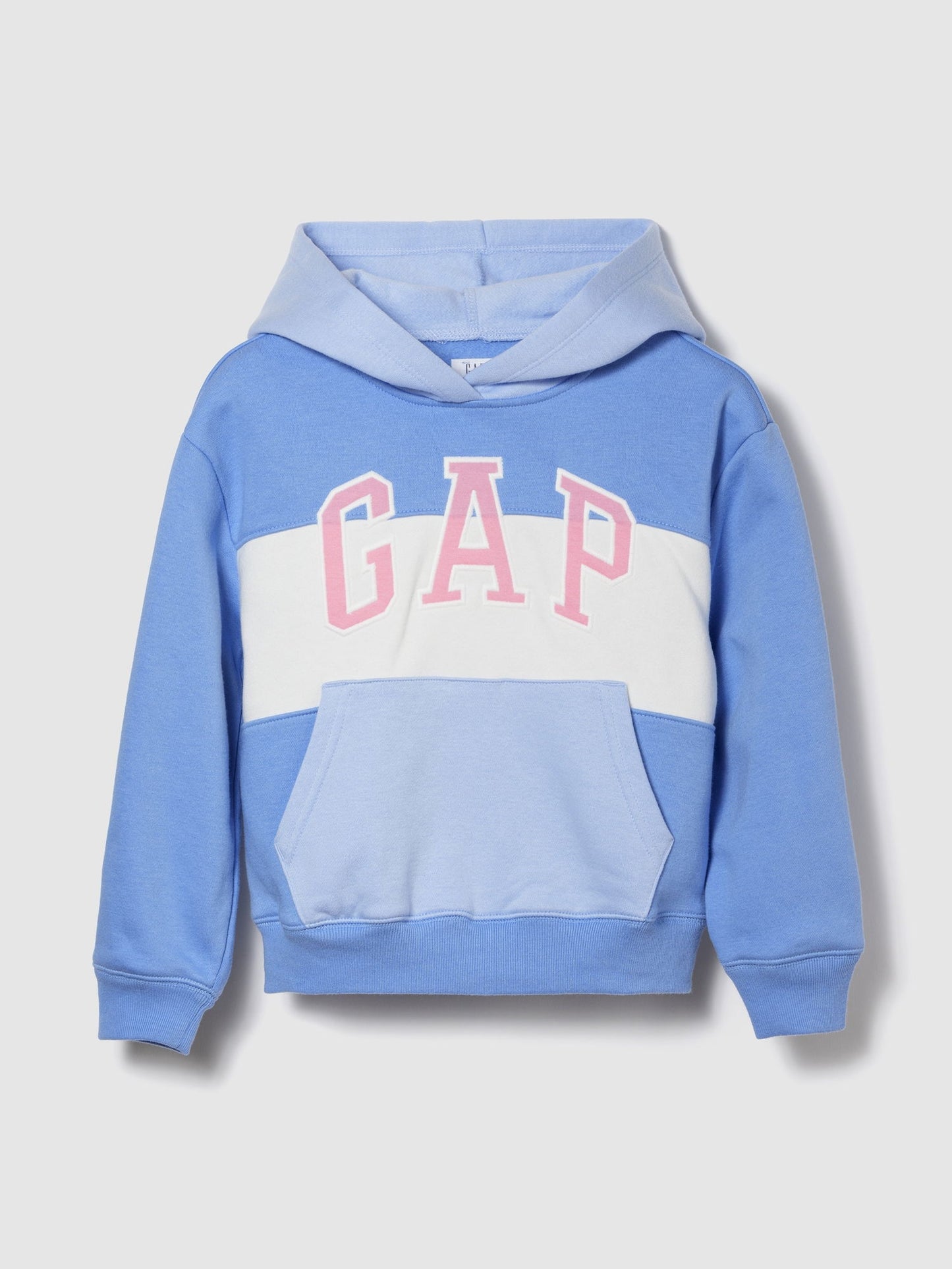 Açık Mavi Relaxed Gap Logo Kapüşonlu Sweatshirt