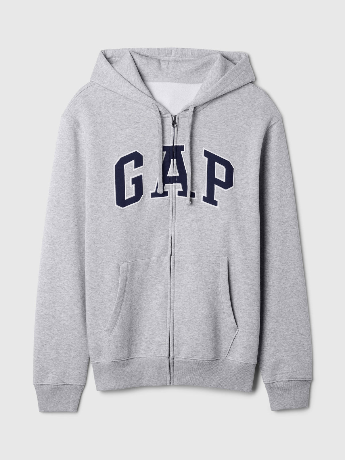 Açık Gri Vintagesoft Arch Logo Tam Fermuarlı Sweatshirt