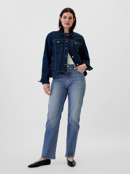 Koyu Mavi 90's Straight Jean Pantolon