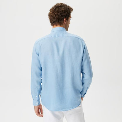 Nautica Erkek Mavi Classic Fit Uzun Kollu Gömlek