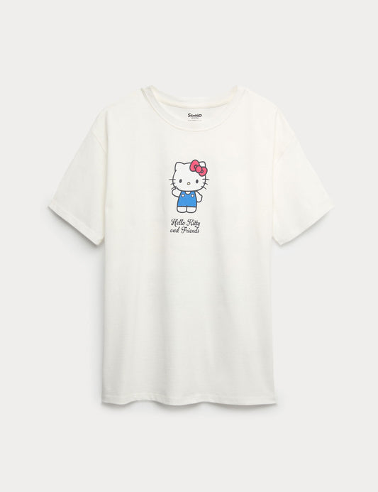 Saf Pamuklu Hello Kitty:trade_mark: Baskılı Tişört (2-16 Yaş)
