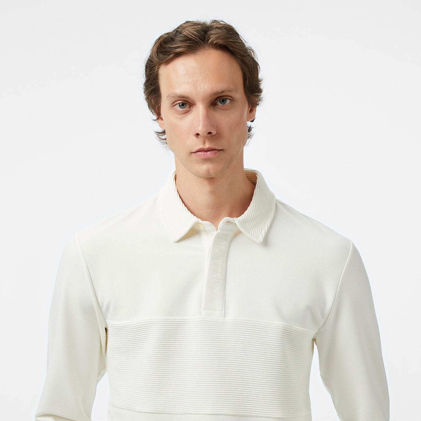 Nautica Erkek Ekru Classic Fit Polo