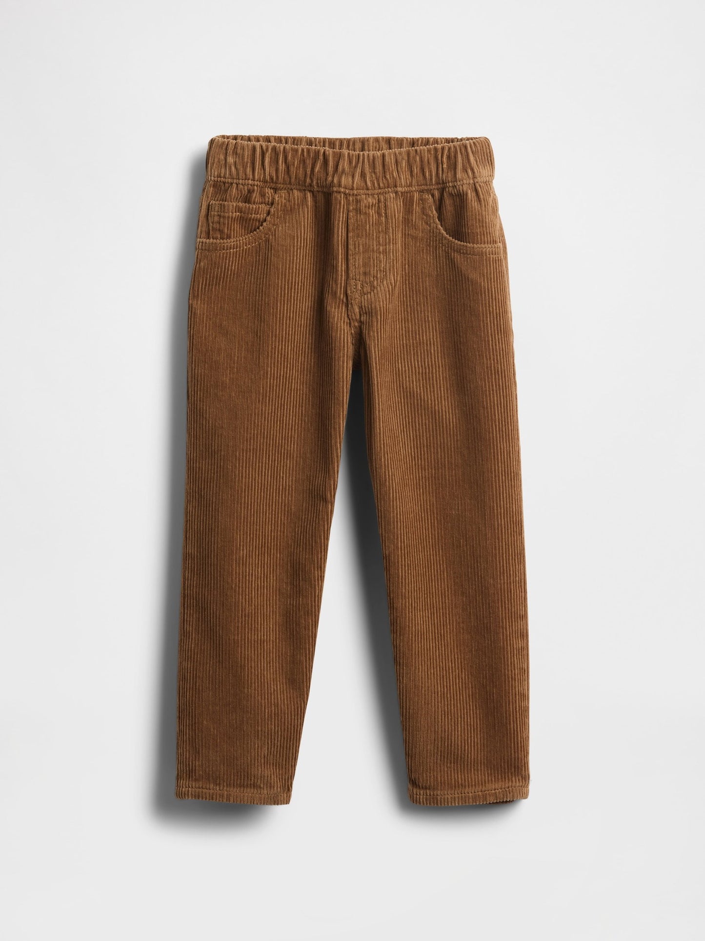 Açık Kahverengi Corduroy Pull-on Baggy Pantolon