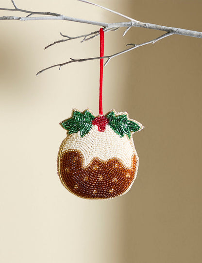 Boncuklu Noel Temalı Dekorasyon Yılbaşı Süsü