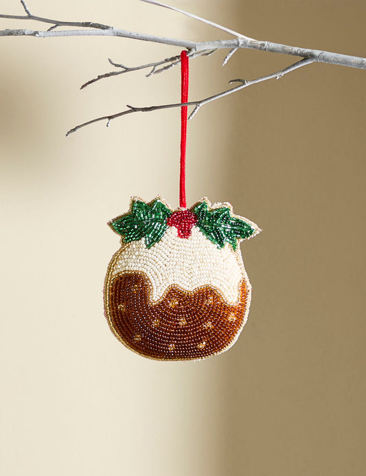 Boncuklu Noel Temalı Dekorasyon Yılbaşı Süsü