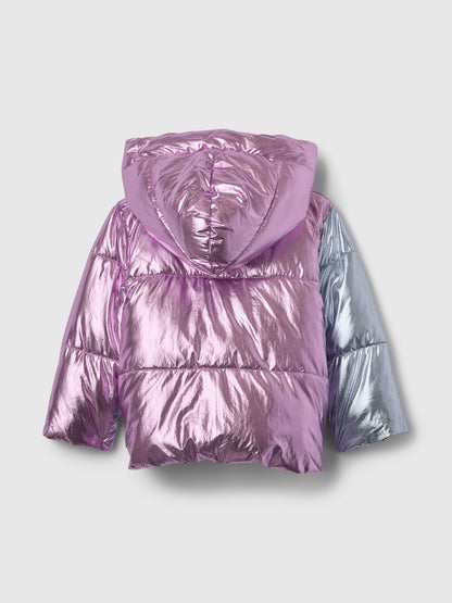 Çok Renkli Puffer Şişme Mont