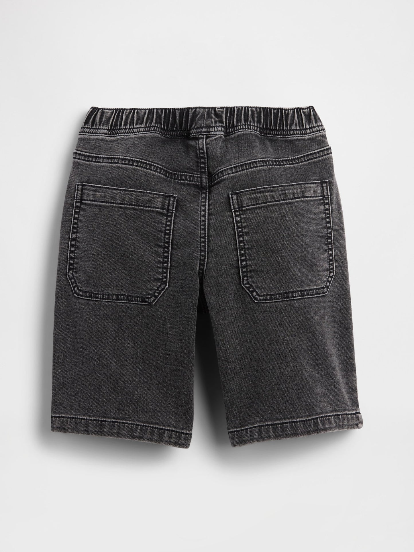 Siyah Kids Pull-on Loose Eşofman Altı Jean Şortlar