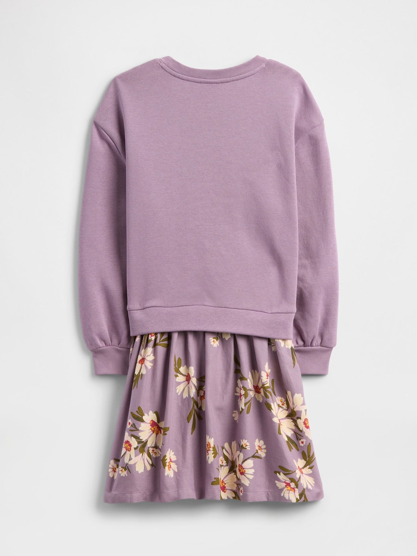 Mor Oversized Sweatshirt Elbise
