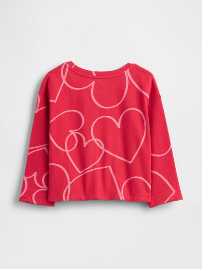 Kırmızı Mix & Match Drop-shoulder T-shirt