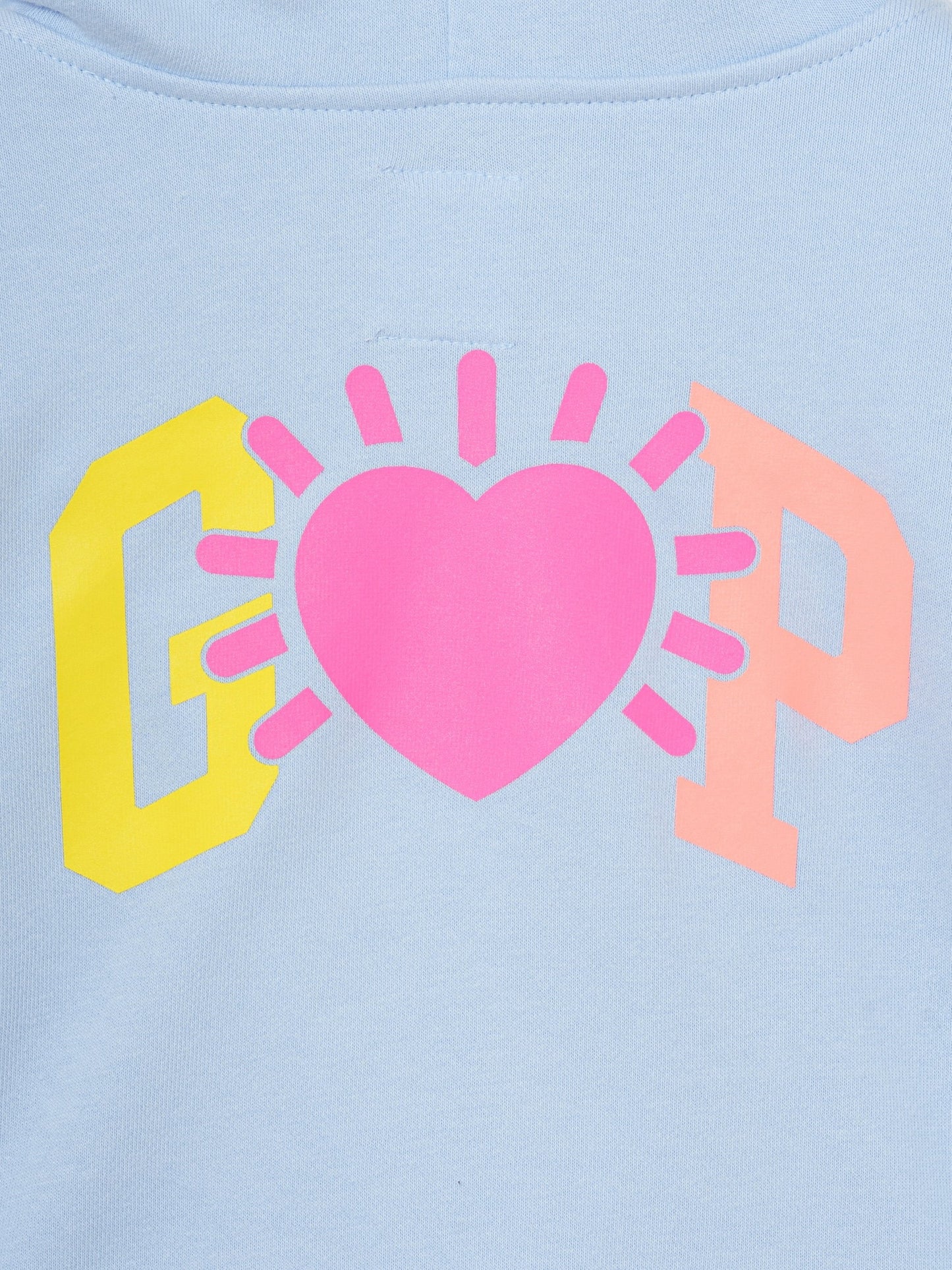 Açık Mavi Relaxed Gap Logo Fransız Havlu Kumaş Sweatshirt
