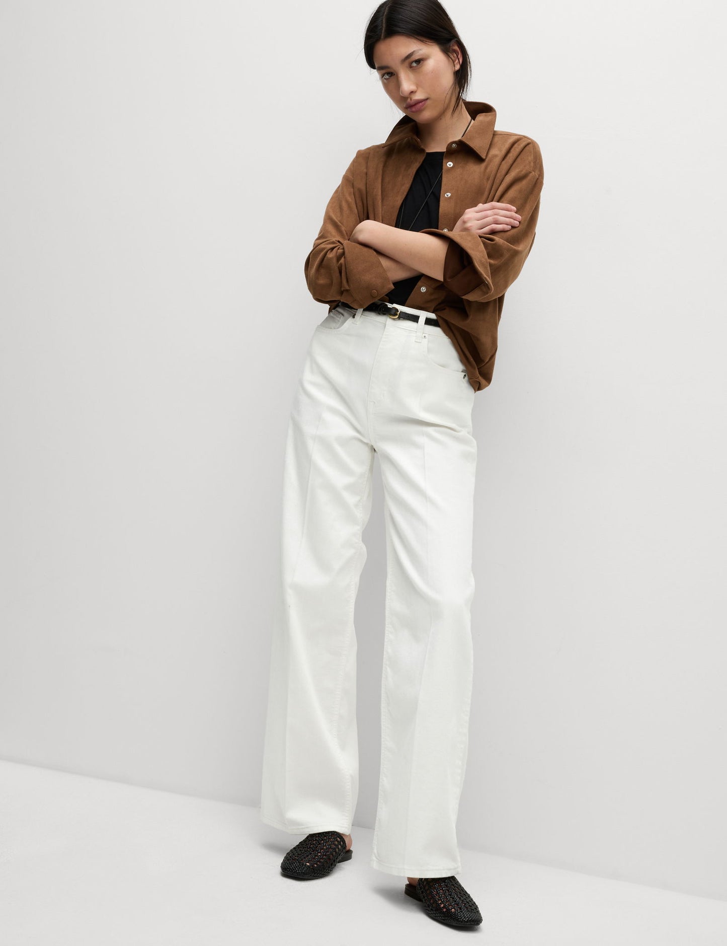 Yüksek Bel Wide Leg Jean Pantolon