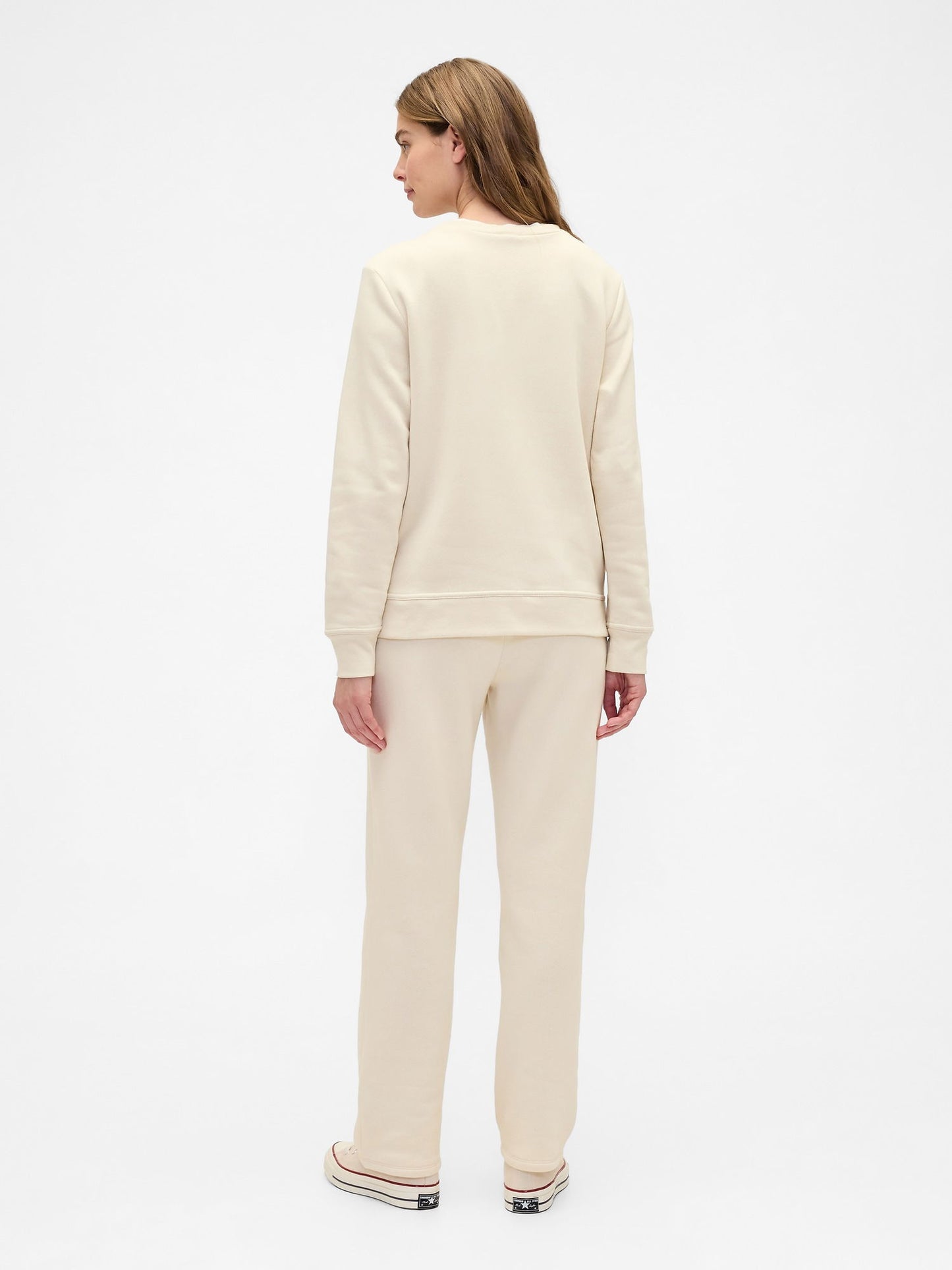 Krem Logo Pull-on Slim Eşofman Altı