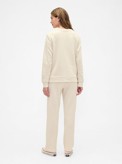 Krem Logo Pull-on Slim Eşofman Altı