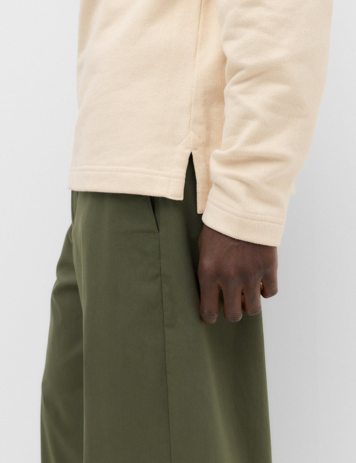 Polo Yaka Uzun Kollu Sweatshirt