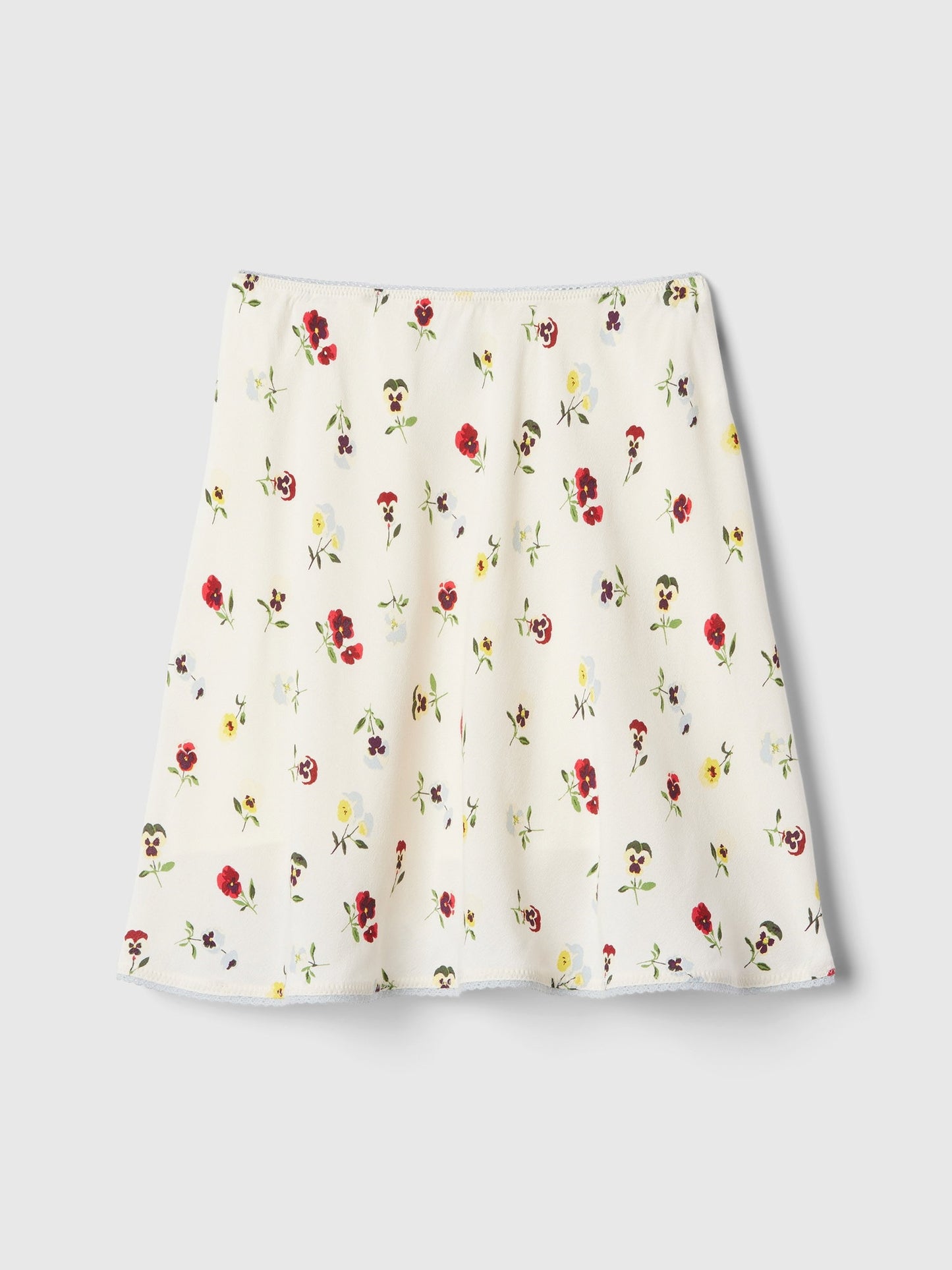 Beyaz Gap × Dôen Çiçek Desenli Mini Etek