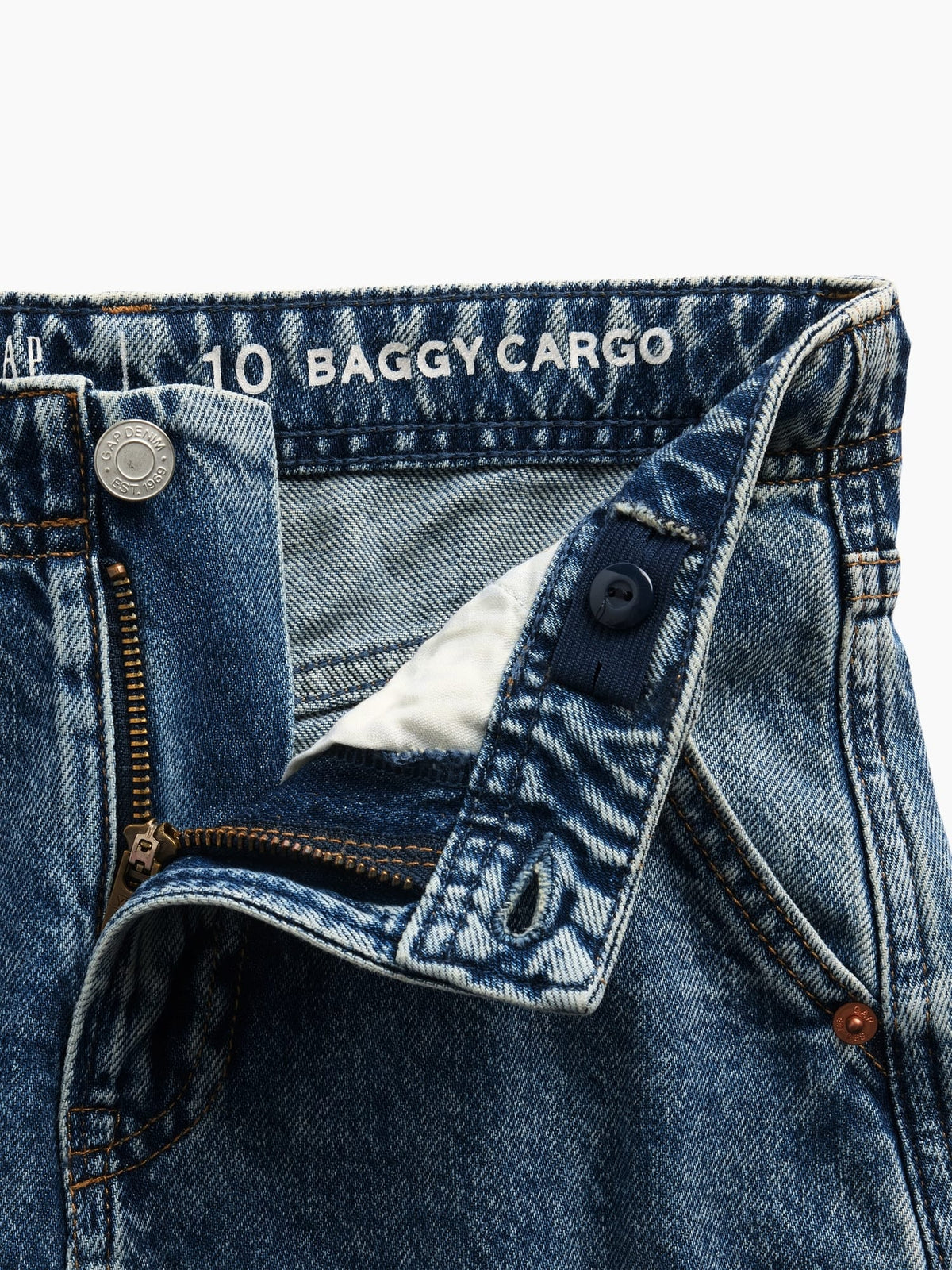 Mavi Baggy Kargo Jean Pantolon