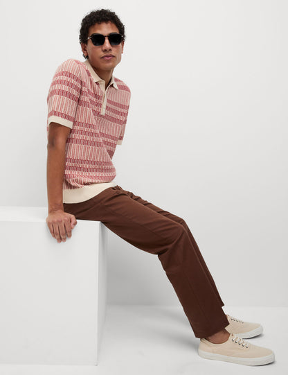 Regular Fit Keten Karışımlı Chino