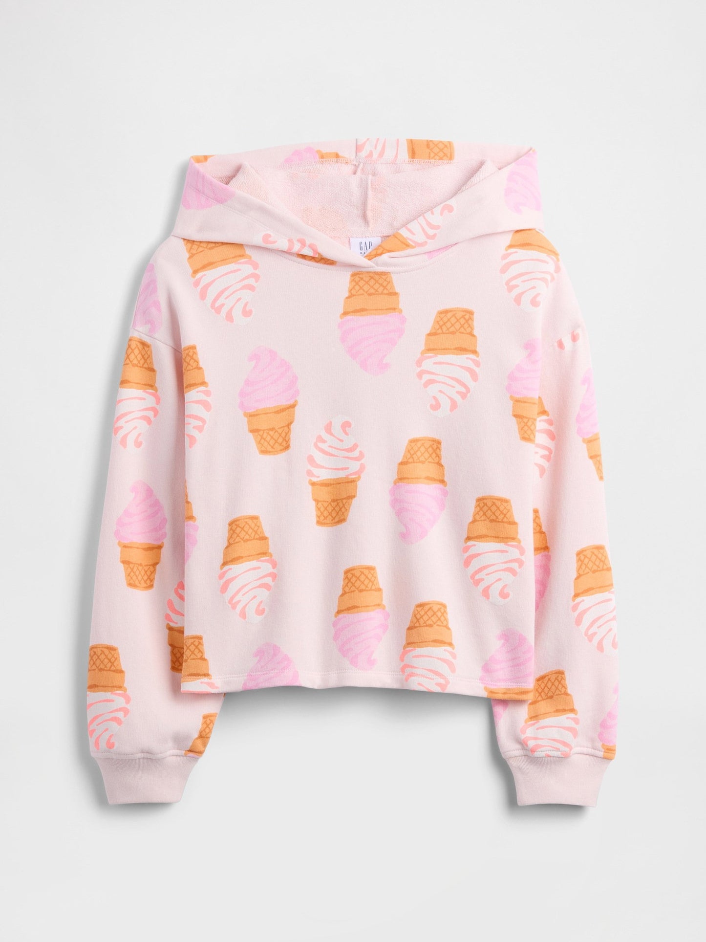 Açık Pembe Relaxed Fransız Havlu Kumaş Sweatshirt