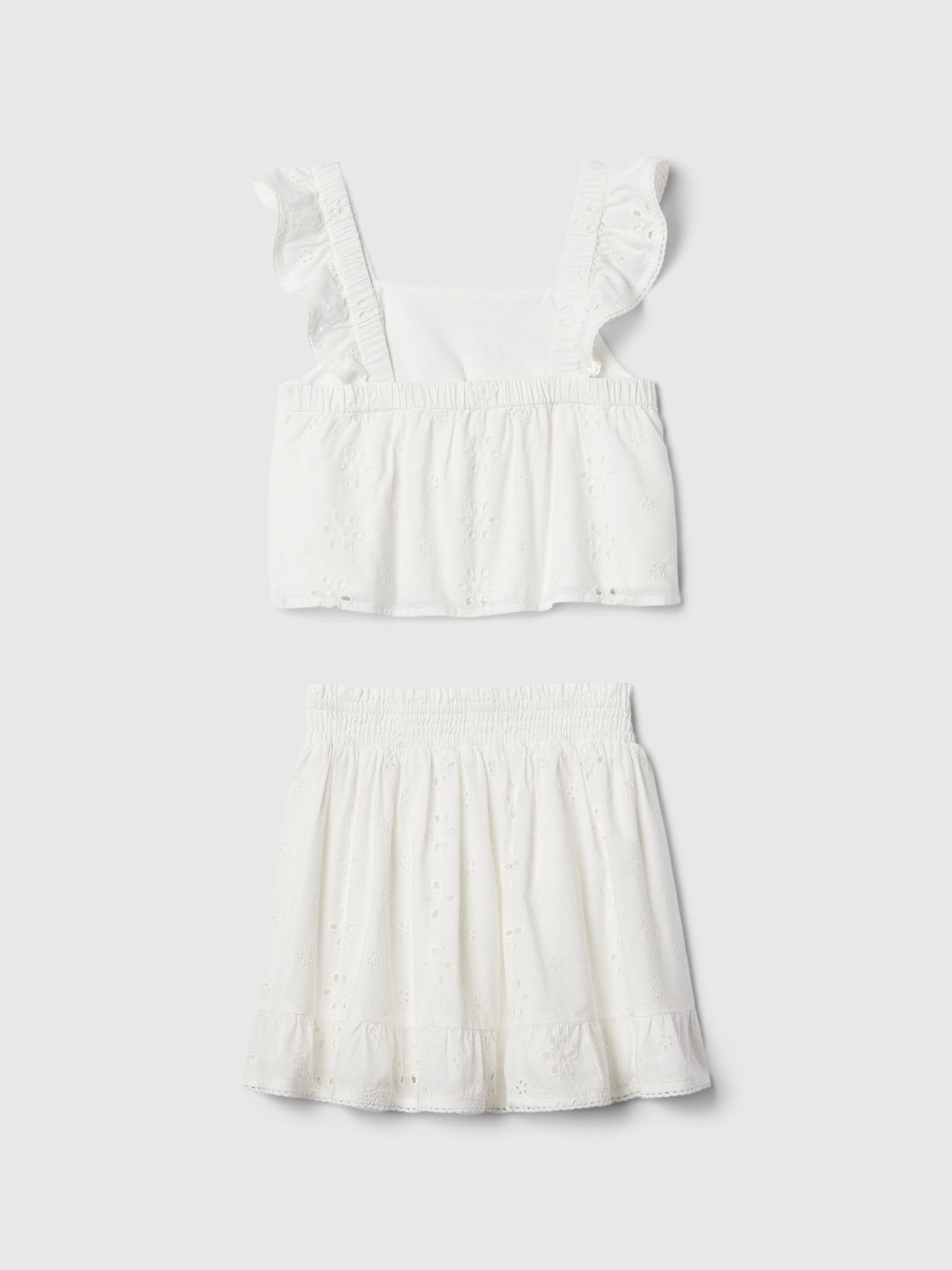 Beyaz Desenli Outfit Set
