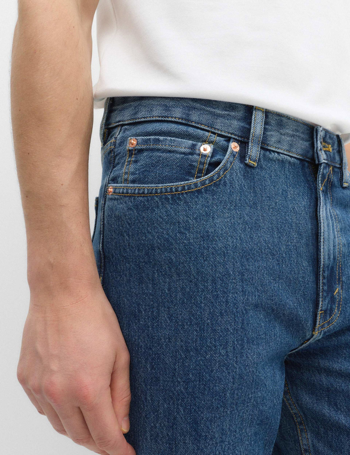 Relaxed Fit Düz Paça Jeans